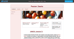 Desktop Screenshot of penzionjanata.cz